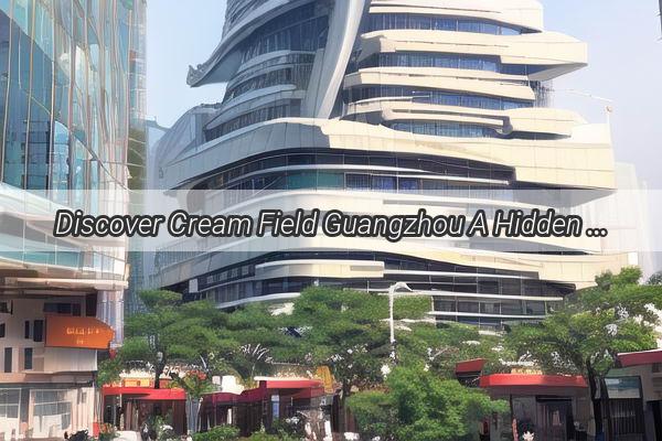 Discover Cream Field Guangzhou A Hidden Gem in the Heart of Chinas Dynamic Cityscape